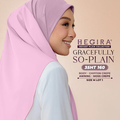 Hegira Hijab Inspired GRACEFULLY-SO Plain Instant Collection (35HT)