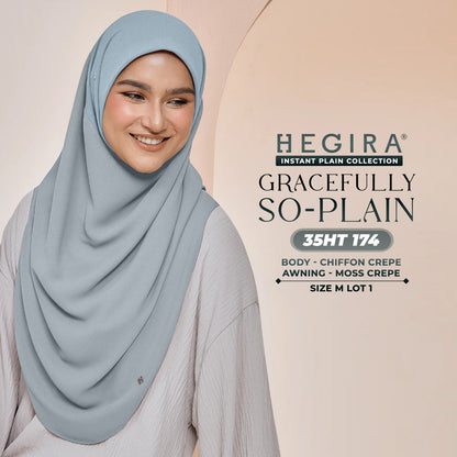 Hegira Hijab Inspired GRACEFULLY-SO Plain Instant Collection (35HT)