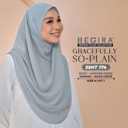 Hegira Hijab Inspired GRACEFULLY-SO Plain Instant Collection (35HT)