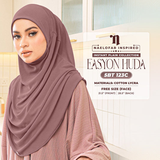 Naelofar Inspired Easyon Huda Instant Plain Collection (5BT)