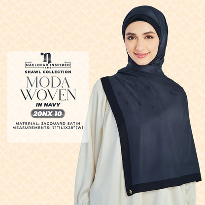 Naelofar Inspired Moda Woven Shawl Printed SQ Collection (20NX)