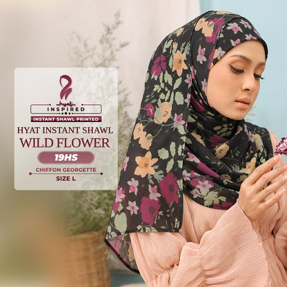 Hyat Hijab Inspired Wild Flower, Maryllis, Magnolia, Aster & Blossom Instant Shawl Collection