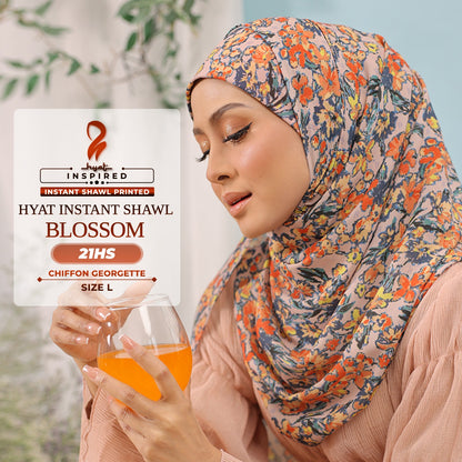 Hyat Hijab Inspired Wild Flower, Maryllis, Magnolia, Aster & Blossom Instant Shawl Collection