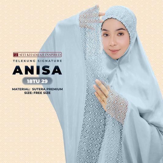 Telekung Siti Khadijah Inspired Signature Anisa Collection Free Woven bag (18TU)