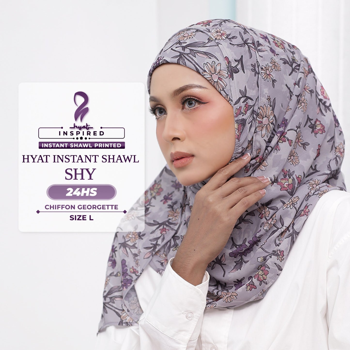 Hyat Hijab Inspired Shy, Modest, Elegant & Cutesy Instant Shawl Collection