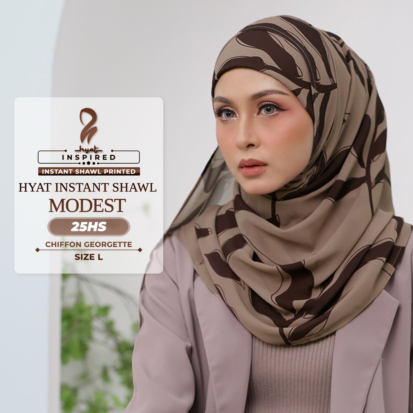 Hyat Hijab Inspired Shy, Modest, Elegant & Cutesy Instant Shawl Collection