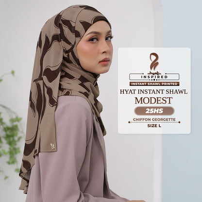 Hyat Hijab Inspired Shy, Modest, Elegant & Cutesy Instant Shawl Collection