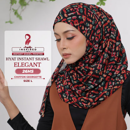 Hyat Hijab Inspired Shy, Modest, Elegant & Cutesy Instant Shawl Collection