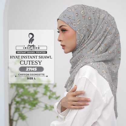 Hyat Hijab Inspired Shy, Modest, Elegant & Cutesy Instant Shawl Collection