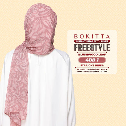 Bokitta Hijab Inspired Bushwood Leaf, Scarlet-Leaf Freestyle & Voila With Inner Collection