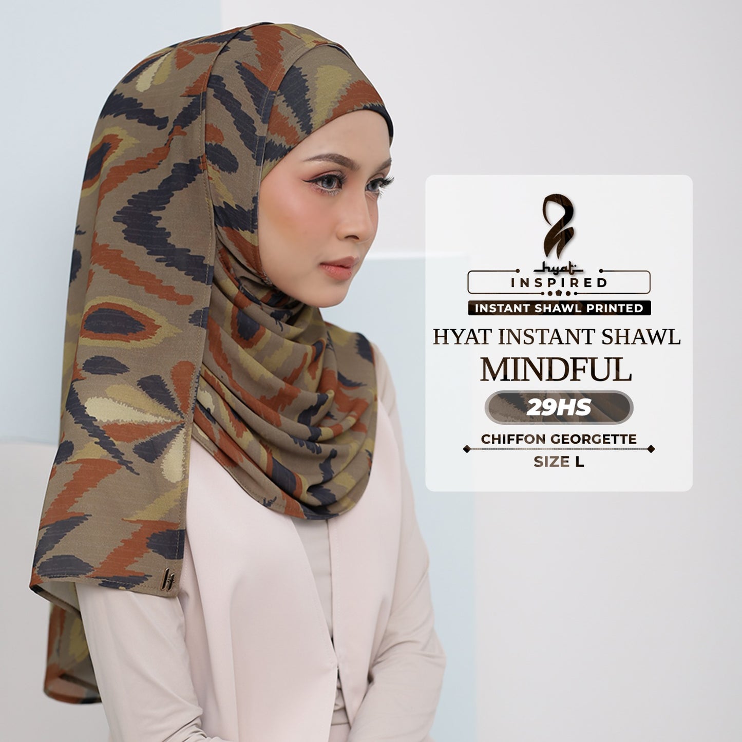 Hyat Hijab Inspired Shy, Modest, Elegant & Cutesy Instant Shawl Collection