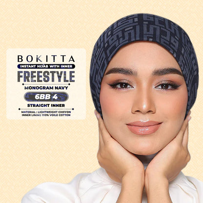 Bokitta Hijab Inspired Monogram 2 Freestyle Printed Collection With Box