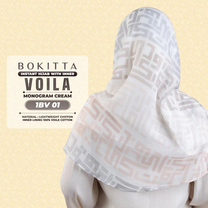 Bokitta Hijab Inspired Monogram Voila Printed Collection