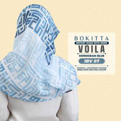 Bokitta Hijab Inspired Monogram Voila Printed Collection