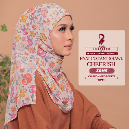 Hyat Hijab Inspired Cheerish, Lavish, Serene, Patal Patch & Dream Instant Shawl Collection With Box (30-34HS)