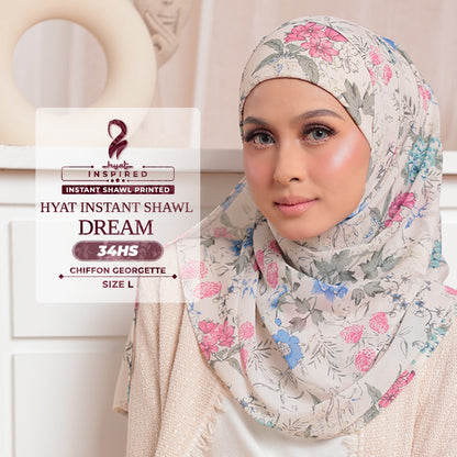 Hyat Hijab Inspired Cheerish, Lavish, Serene, Patal Patch & Dream Instant Shawl Collection With Box (30-34HS)