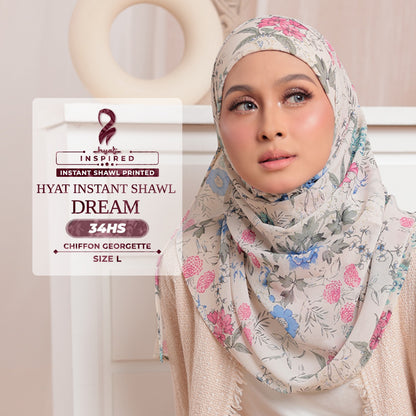 Hyat Hijab Inspired Cheerish, Lavish, Serene, Patal Patch & Dream Instant Shawl Collection With Box (30-34HS)