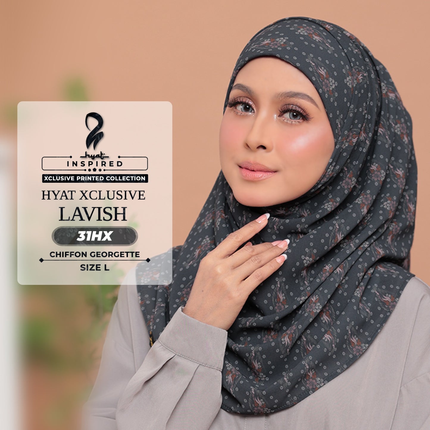 Hyat Hijab Inspired Cheerish, Lavish, Serene, Patal Patch & Dream Xclusive Collection With Box (30HX-34HX)