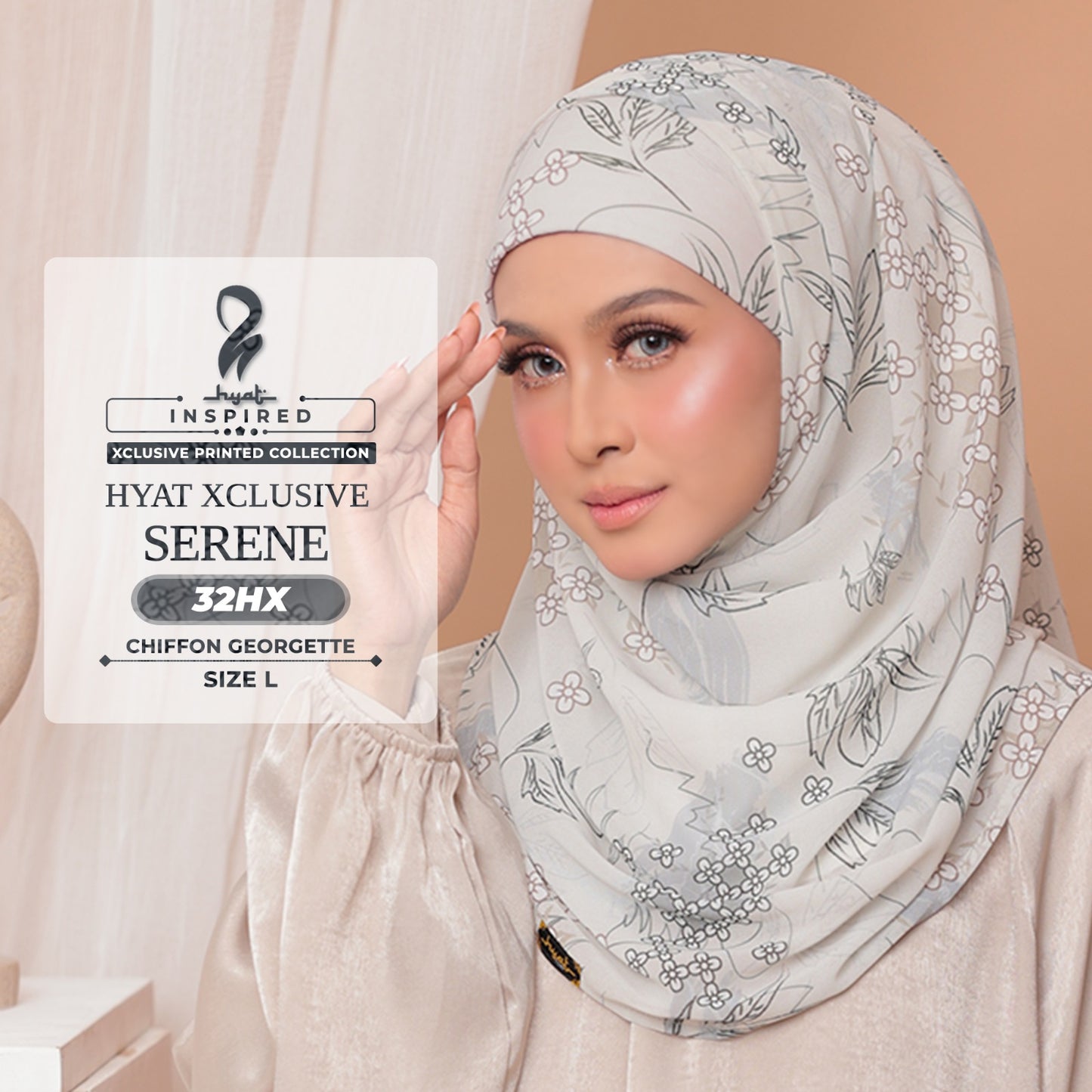 Hyat Hijab Inspired Cheerish, Lavish, Serene, Patal Patch & Dream Xclusive Collection With Box (30HX-34HX)