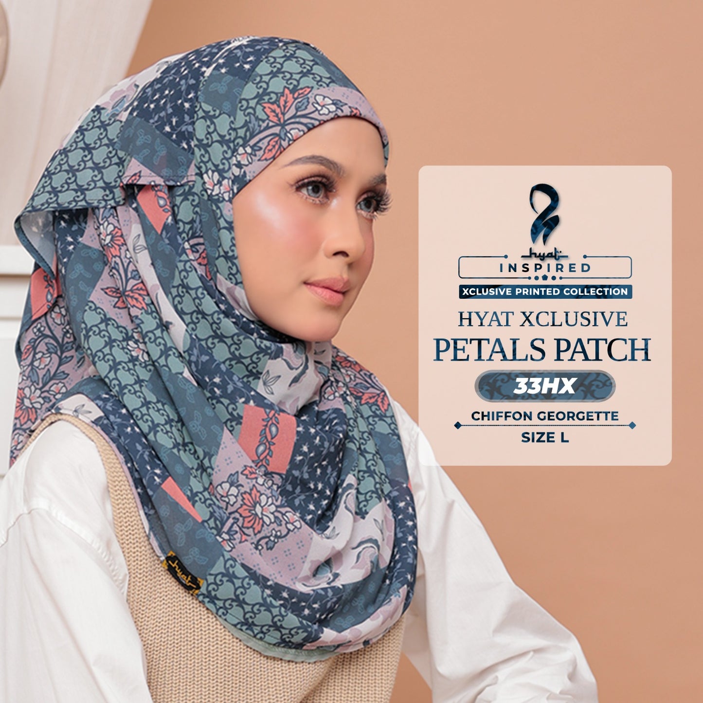 Hyat Hijab Inspired Cheerish, Lavish, Serene, Patal Patch & Dream Xclusive Collection With Box (30HX-34HX)