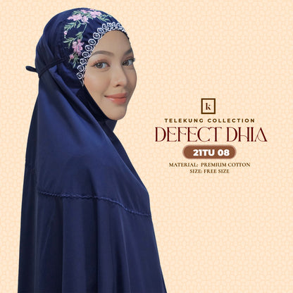 Telekung Khaulah Cantik Inspired DEFECT Dhia Cotton Series (21TU)