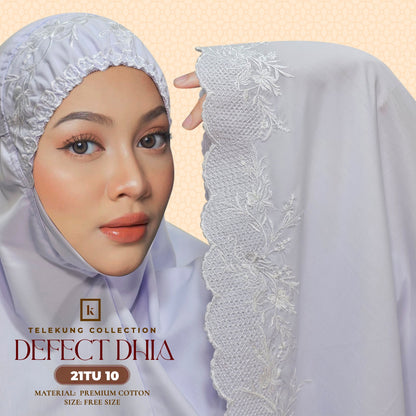 Telekung Khaulah Cantik Inspired DEFECT Dhia Cotton Series (21TU)