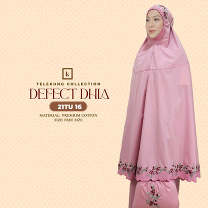 Telekung Khaulah Cantik Inspired DEFECT Dhia Cotton Series (21TU)