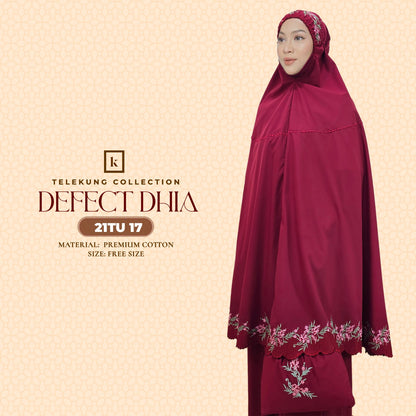 Telekung Khaulah Cantik Inspired DEFECT Dhia Cotton Series (21TU)