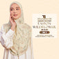 Naelofar Hijab Inspired Easyon Wildflower Rosen 1.0 Collection (1M) Sarung Crepe
