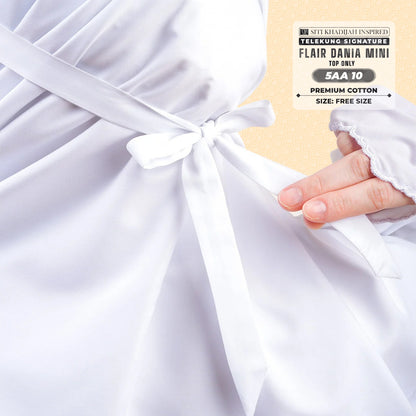 Telekung Siti Khadijah Flair Dania Mini (Top Only) - Free Woven bag (5AA)