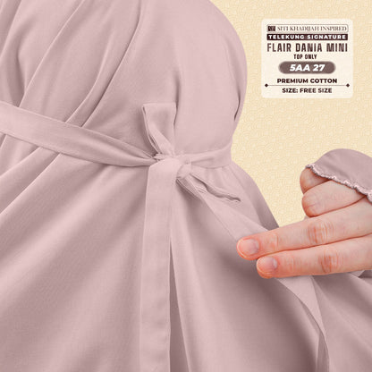 Telekung Siti Khadijah Flair Dania Mini (Top Only) - Free Woven bag (5AA)