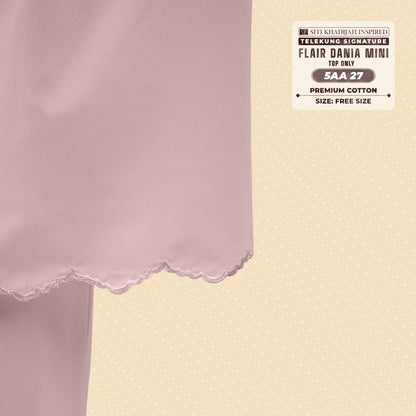 Telekung Siti Khadijah Flair Dania Mini (Top Only) - Free Woven bag (5AA)