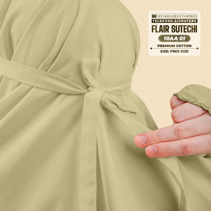 Siti Khadijah Inspired Telekung Flair Sutechi Collection - Free Woven Bag (10AA)
