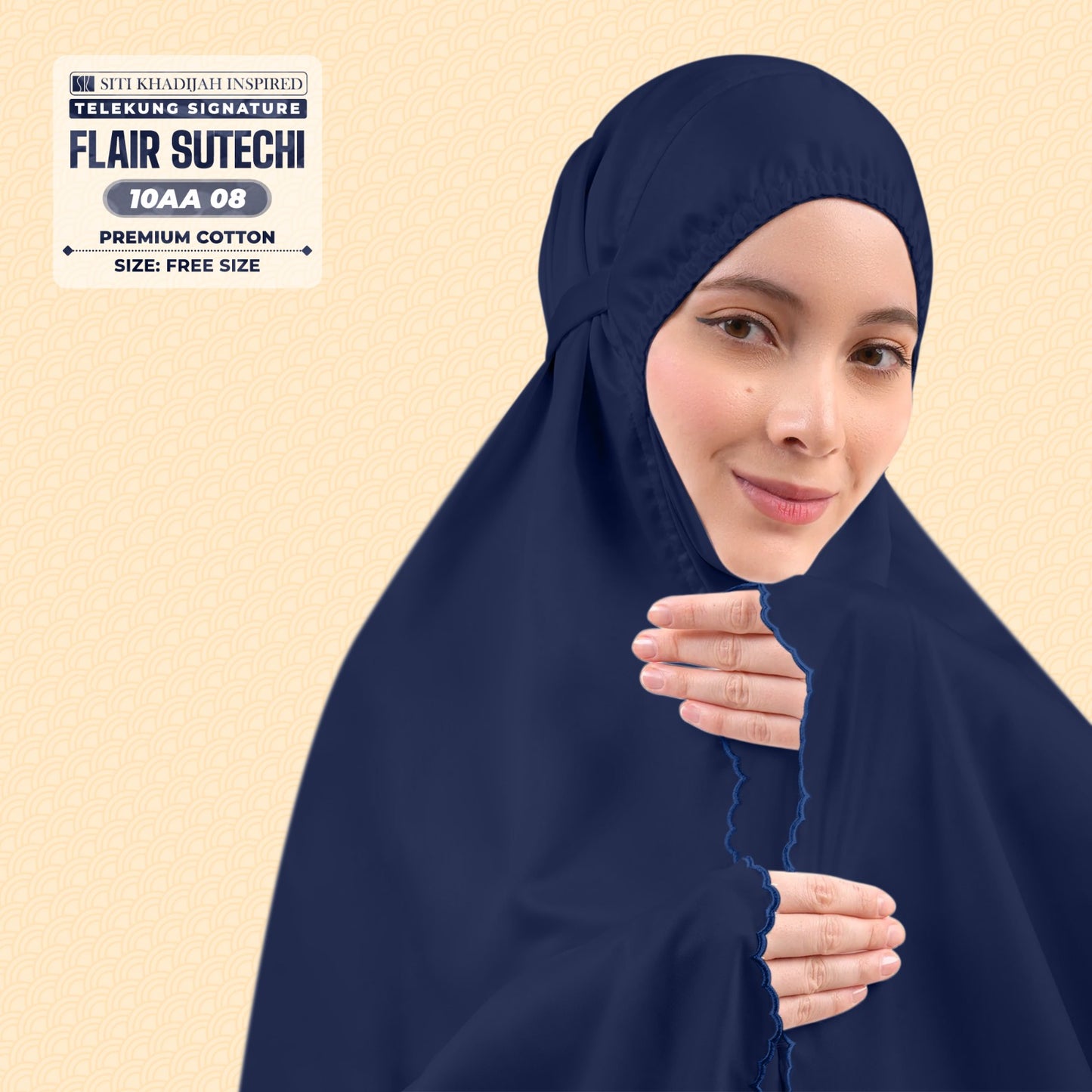 Siti Khadijah Inspired Telekung Flair Sutechi Collection - Free Woven Bag (10AA)