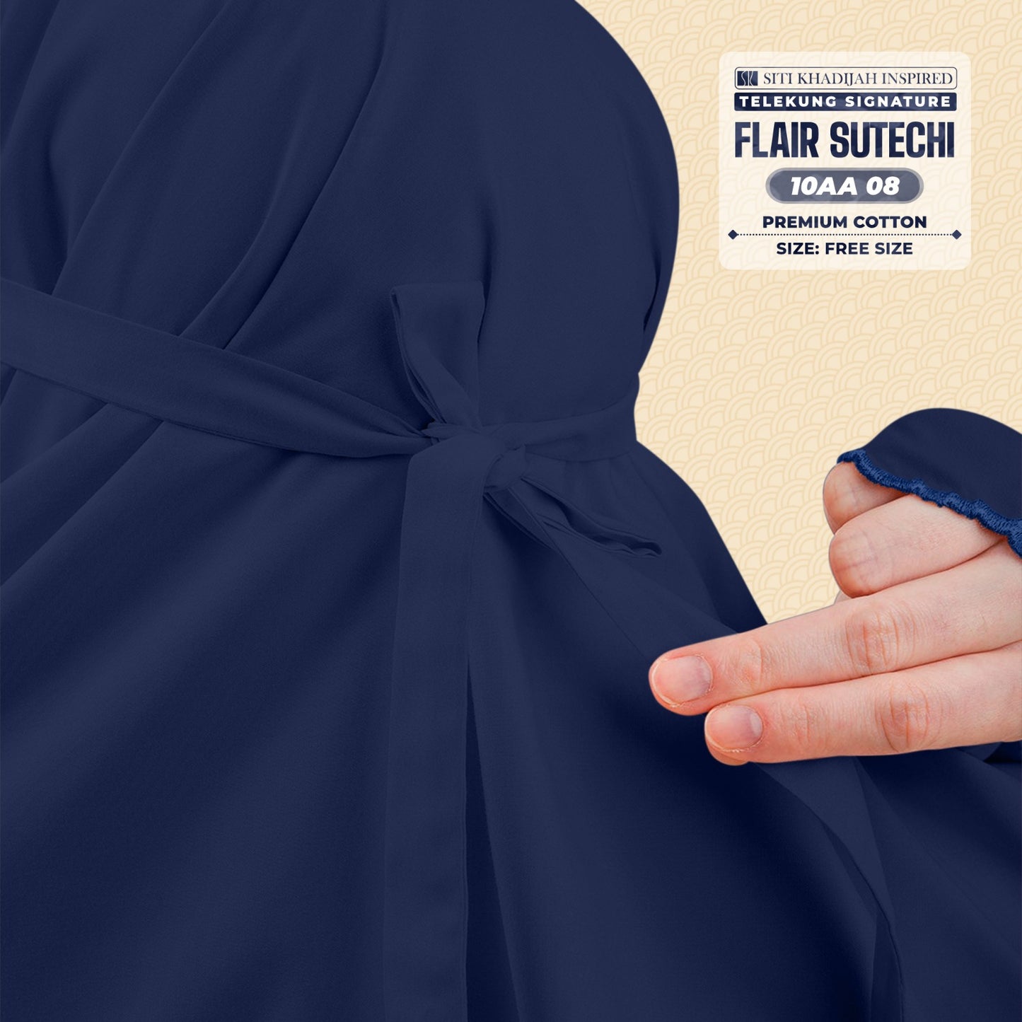 Siti Khadijah Inspired Telekung Flair Sutechi Collection - Free Woven Bag (10AA)