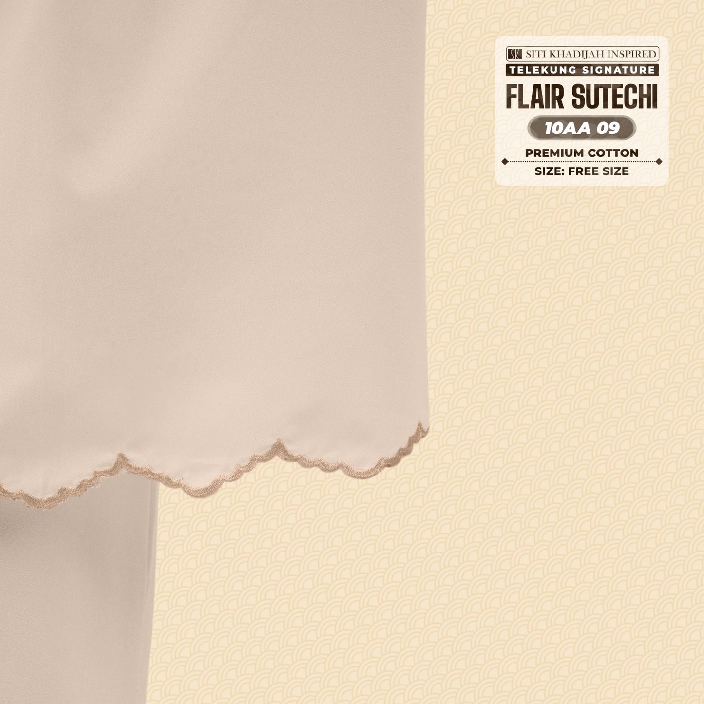 Siti Khadijah Inspired Telekung Flair Sutechi Collection - Free Woven Bag (10AA)
