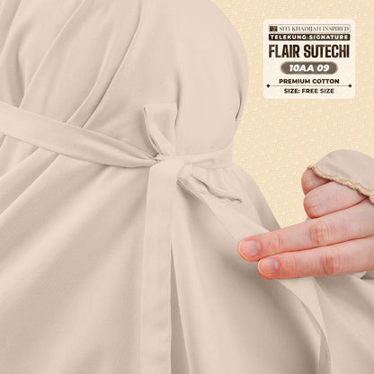 Siti Khadijah Inspired Telekung Flair Sutechi Collection - Free Woven Bag (10AA)