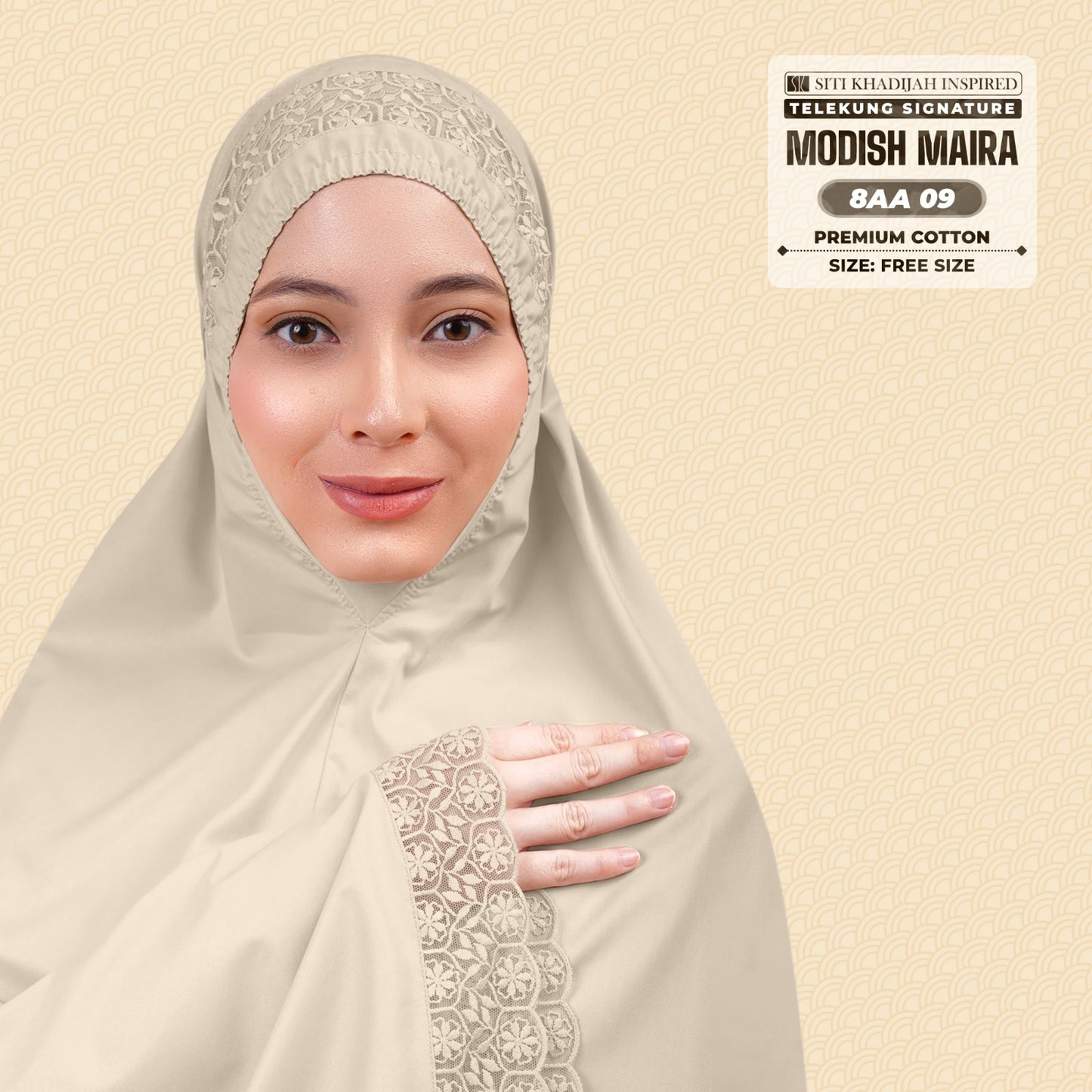 Siti Khadijah Inspired Telekung Modish Maira Collection - Free Woven Bag (8AA)