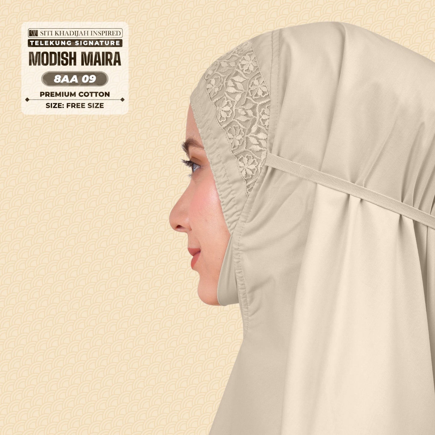 Siti Khadijah Inspired Telekung Modish Maira Collection - Free Woven Bag (8AA)