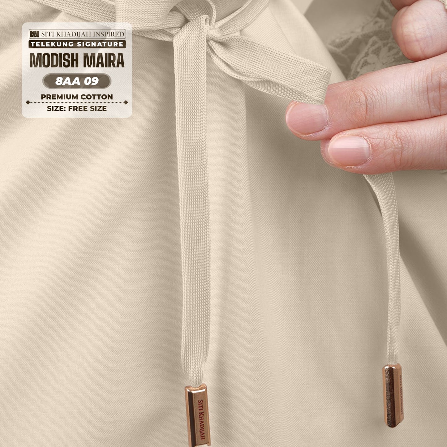 Siti Khadijah Inspired Telekung Modish Maira Collection - Free Woven Bag (8AA)