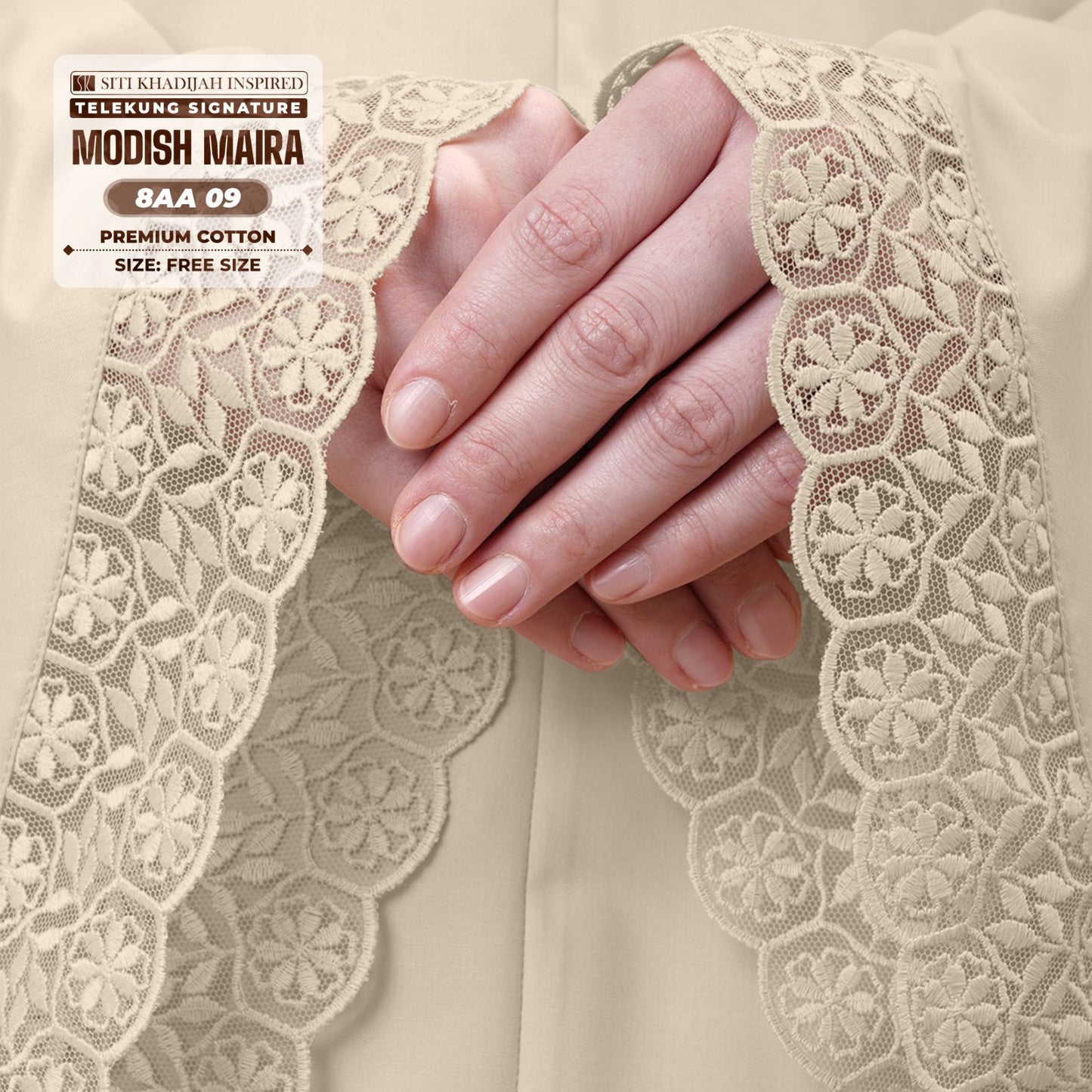Siti Khadijah Inspired Telekung Modish Maira Collection - Free Woven Bag (8AA)