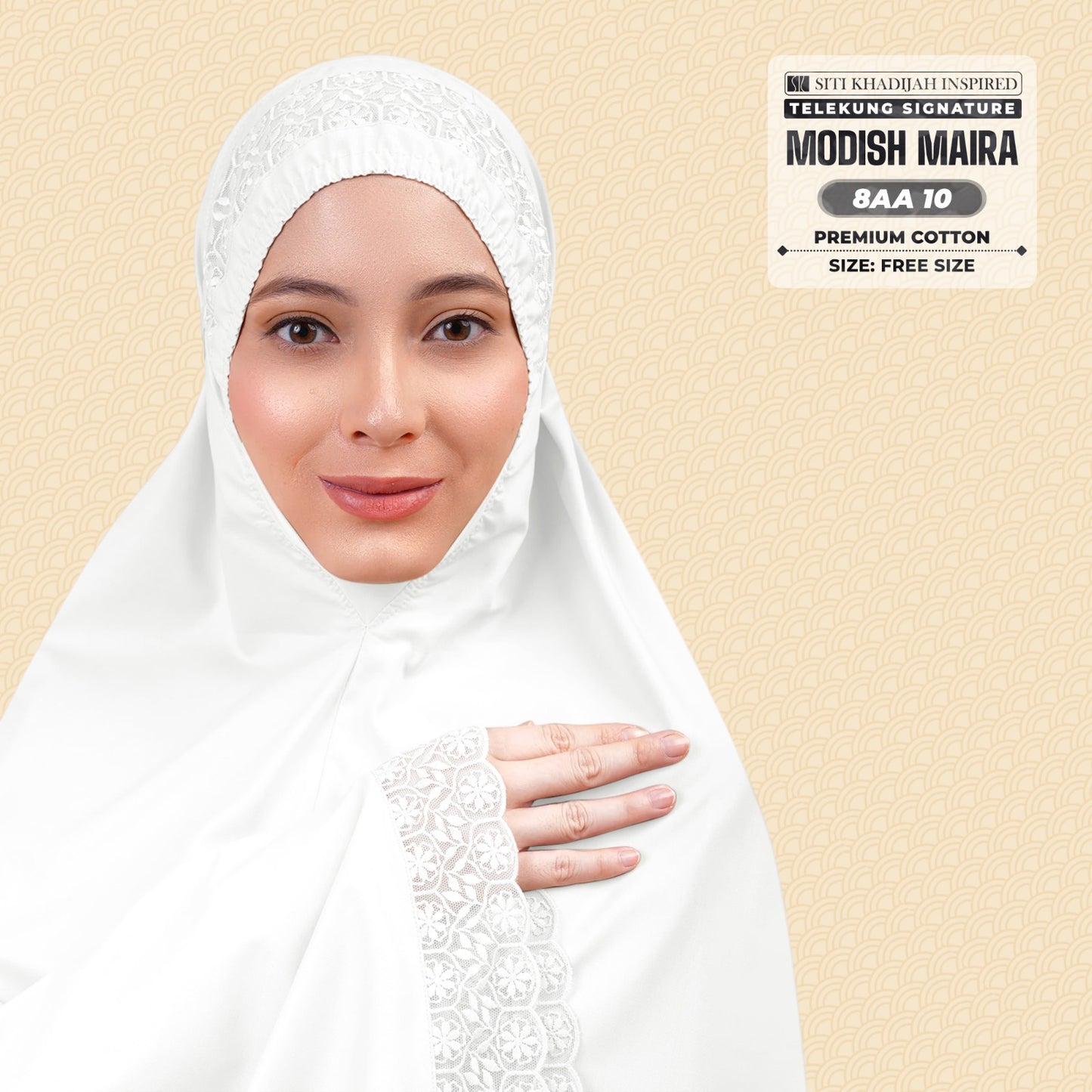 Siti Khadijah Inspired Telekung Modish Maira Collection - Free Woven Bag (8AA)