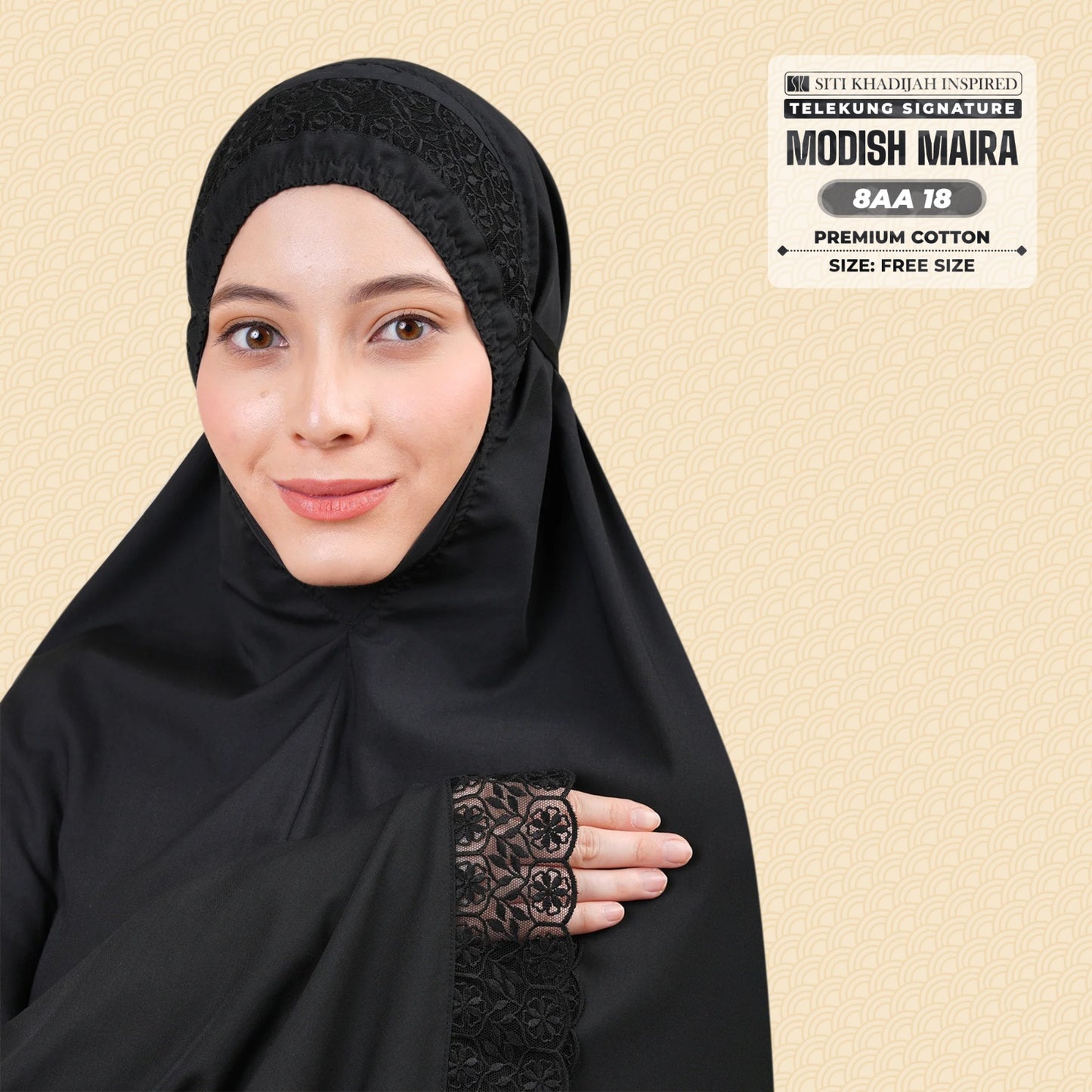 Siti Khadijah Inspired Telekung Modish Maira Collection - Free Woven Bag (8AA)