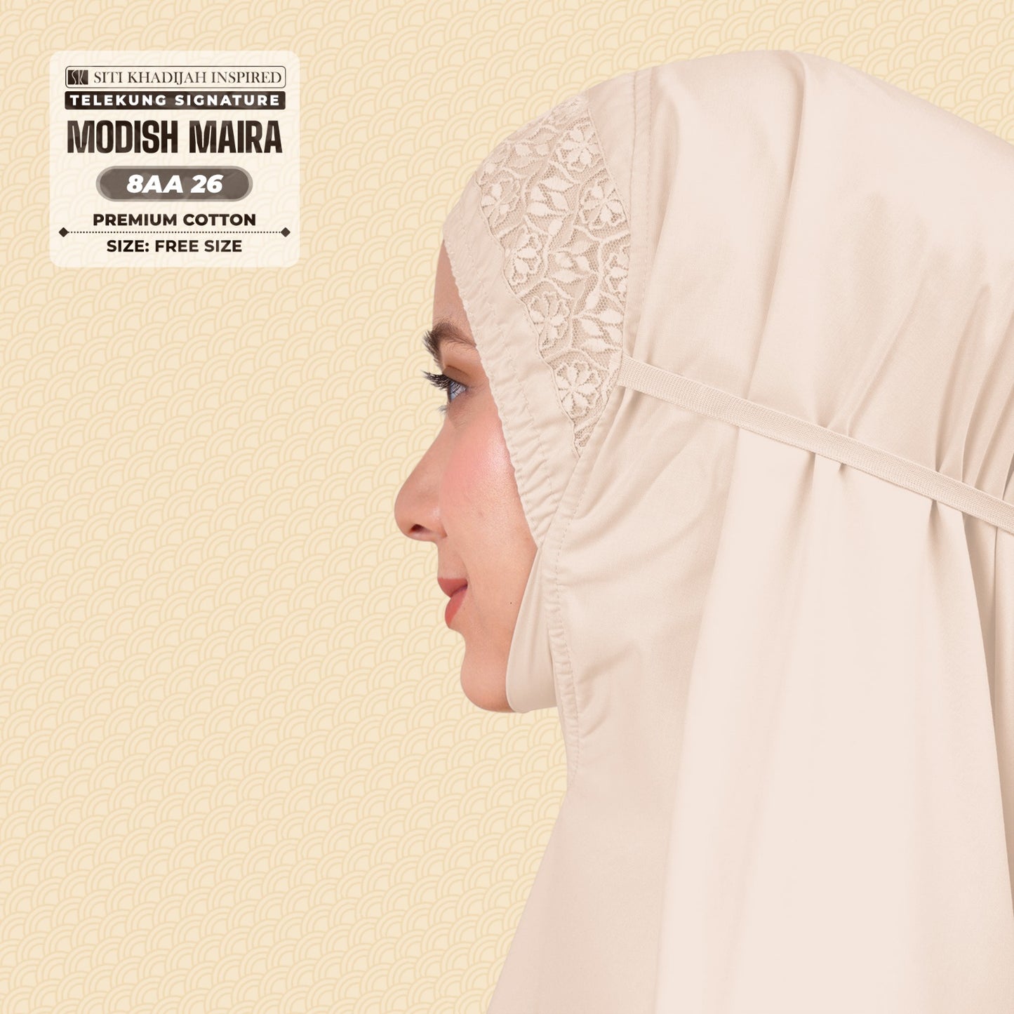 Siti Khadijah Inspired Telekung Modish Maira Collection - Free Woven Bag (8AA)