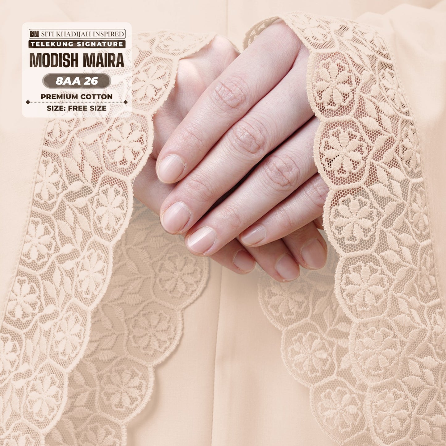 Siti Khadijah Inspired Telekung Modish Maira Collection - Free Woven Bag (8AA)