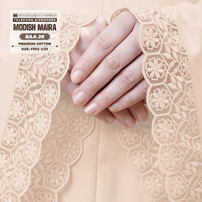 Siti Khadijah Inspired Telekung Modish Maira Collection - Free Woven Bag (8AA)
