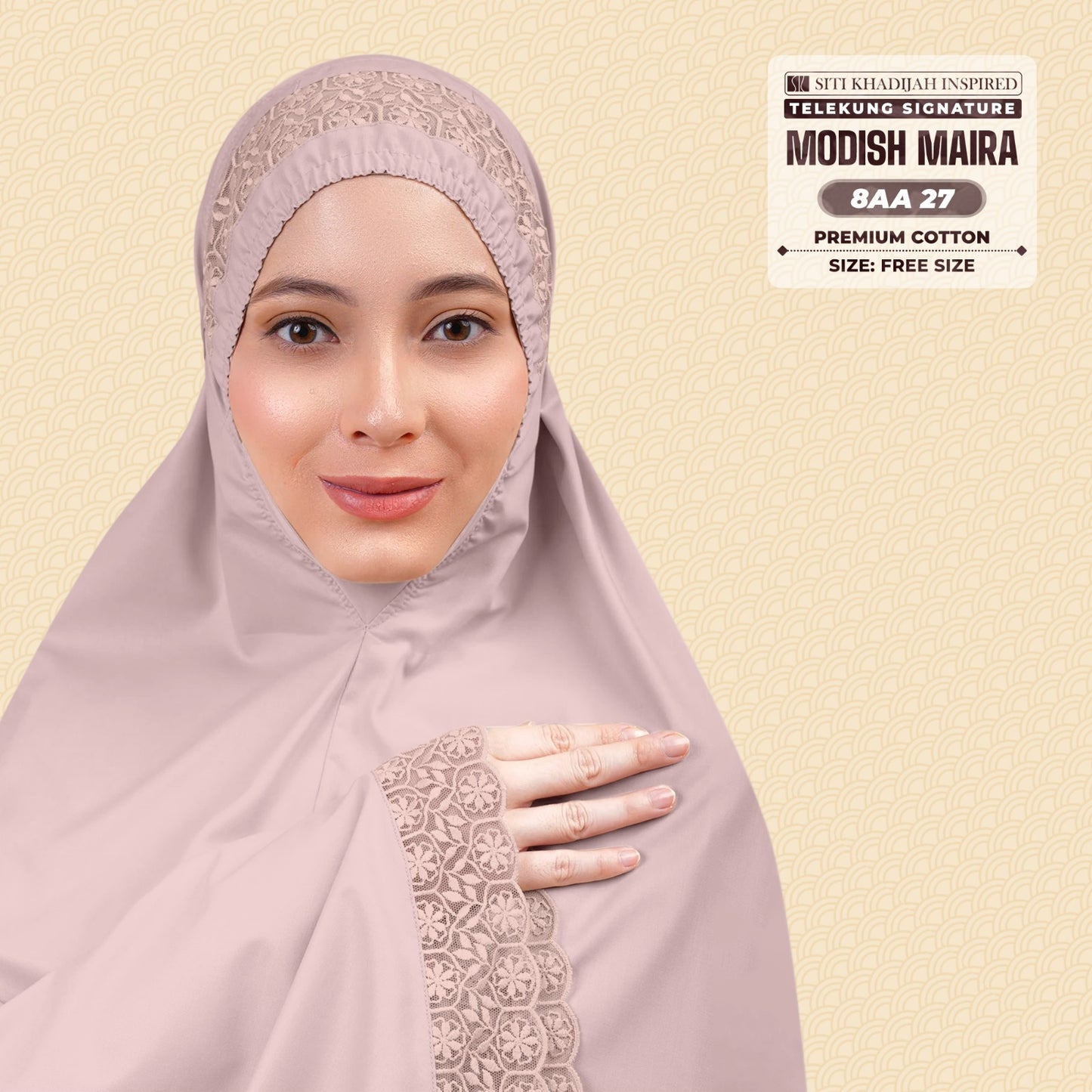 Siti Khadijah Inspired Telekung Modish Maira Collection - Free Woven Bag (8AA)