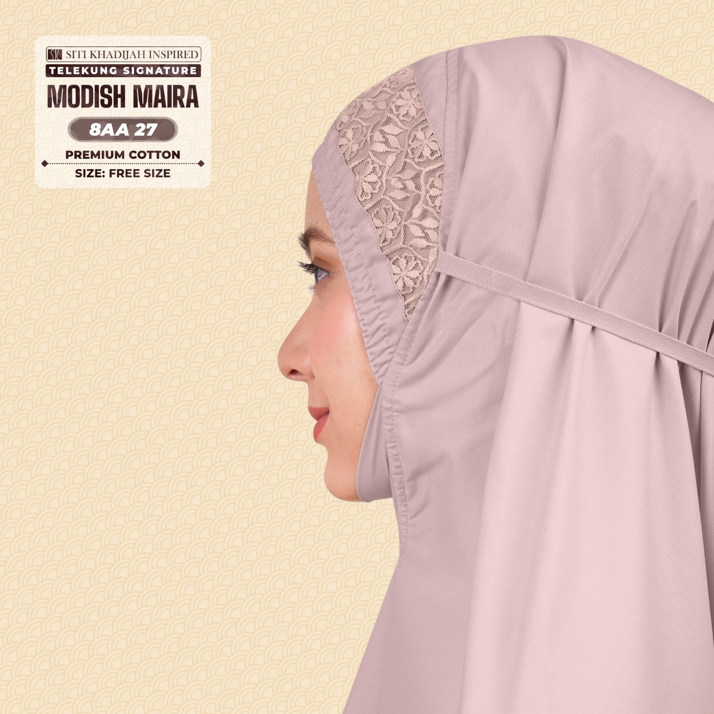 Siti Khadijah Inspired Telekung Modish Maira Collection - Free Woven Bag (8AA)