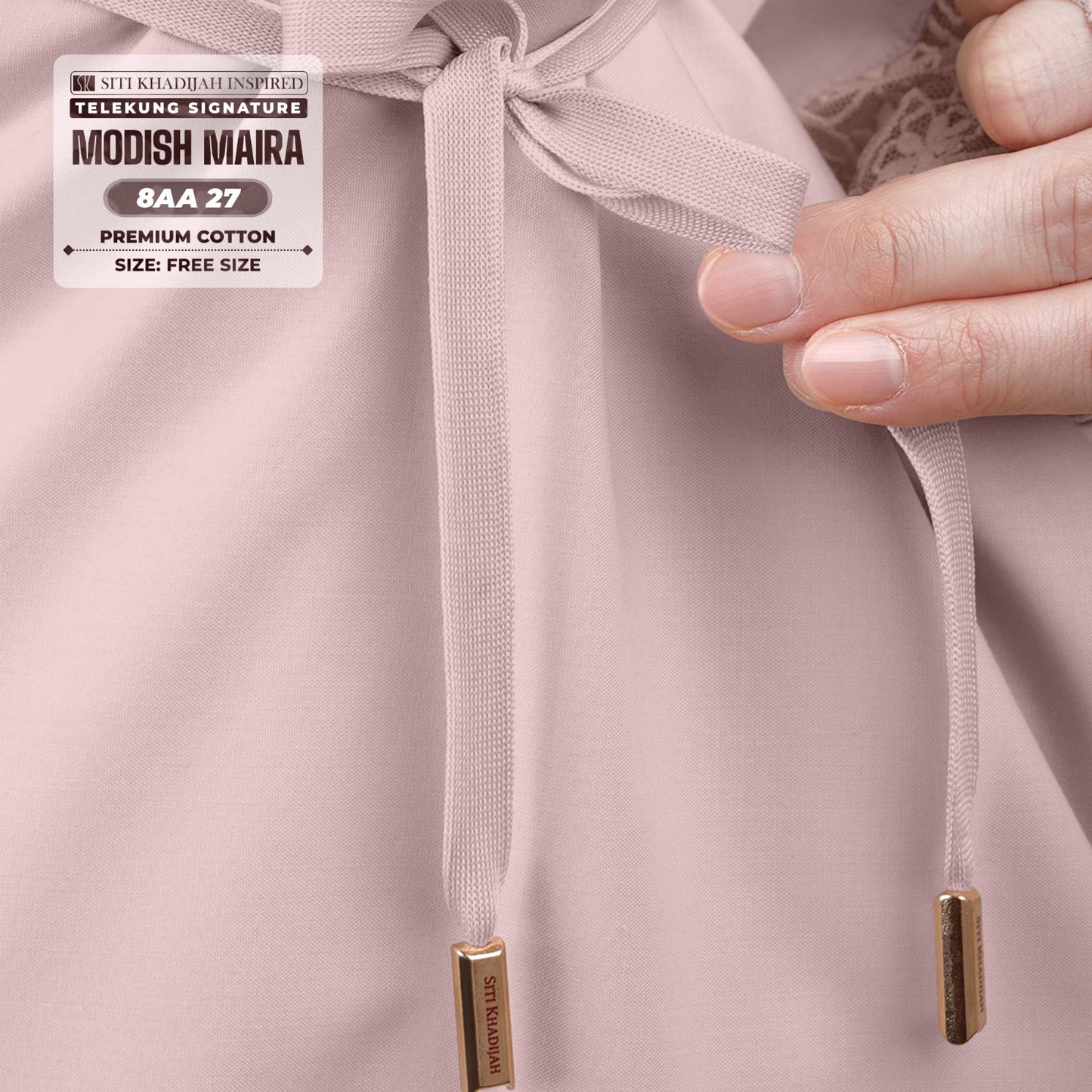 Siti Khadijah Inspired Telekung Modish Maira Collection - Free Woven Bag (8AA)