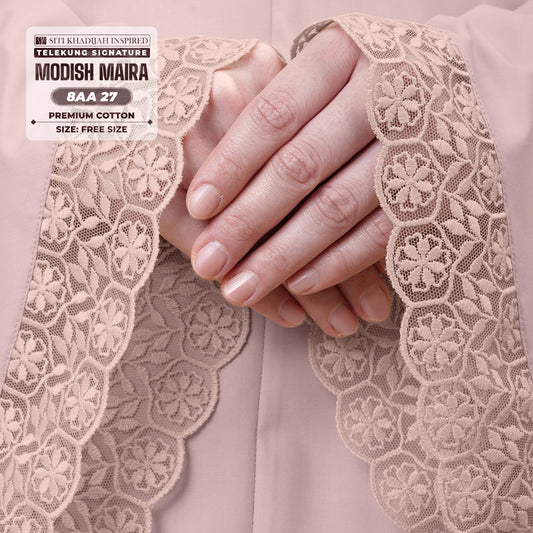 Siti Khadijah Inspired Telekung Modish Maira Collection - Free Woven Bag (8AA)
